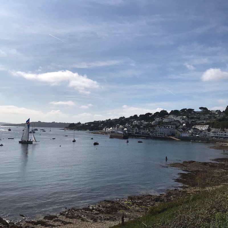 St Just walking route map in Portscatho