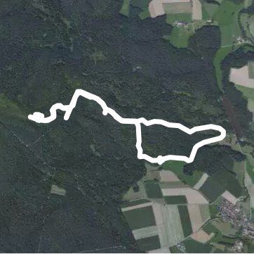 Blackness mountain walking route map in Roding