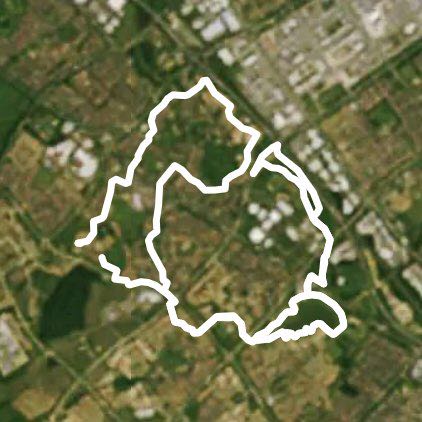 Shenley - Furzton/Teardrop walking route map in Shenley Lodge
