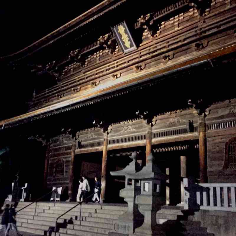 Zenkoji is drawn by the cow walking route map in Nagano