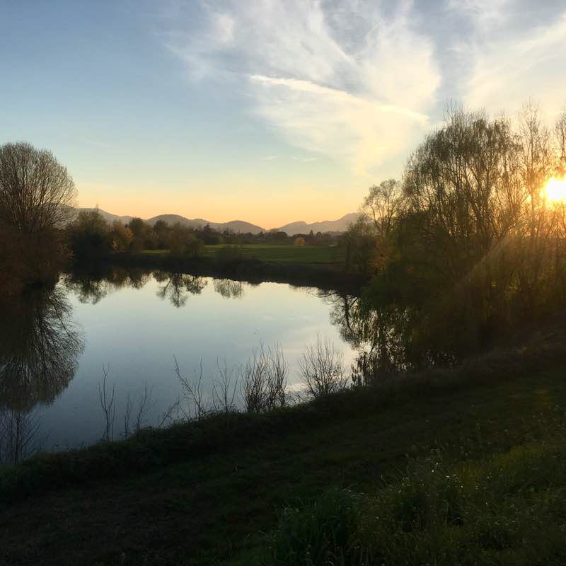 Lungo argine Bacchiglione a Selvazzano Dentro (PD)