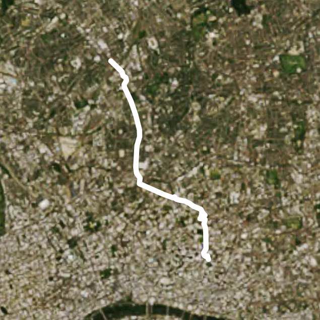 London city Walk Trail Holloway, England Pacer