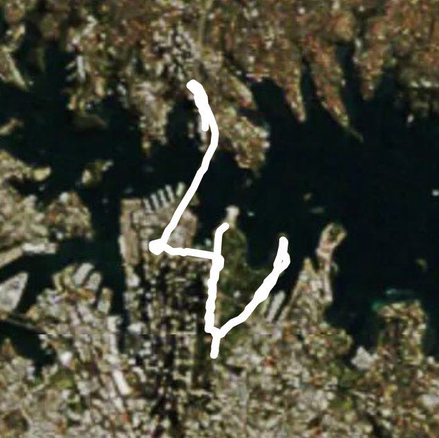 Sydney harbour bridge walking route map in Milsons Point