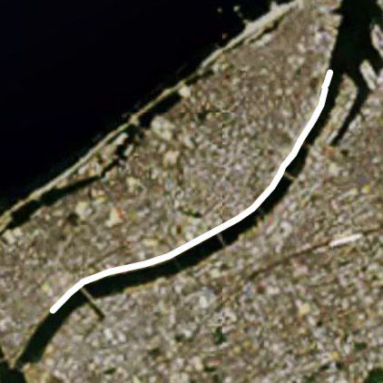 信濃川沿い、安らぎコース