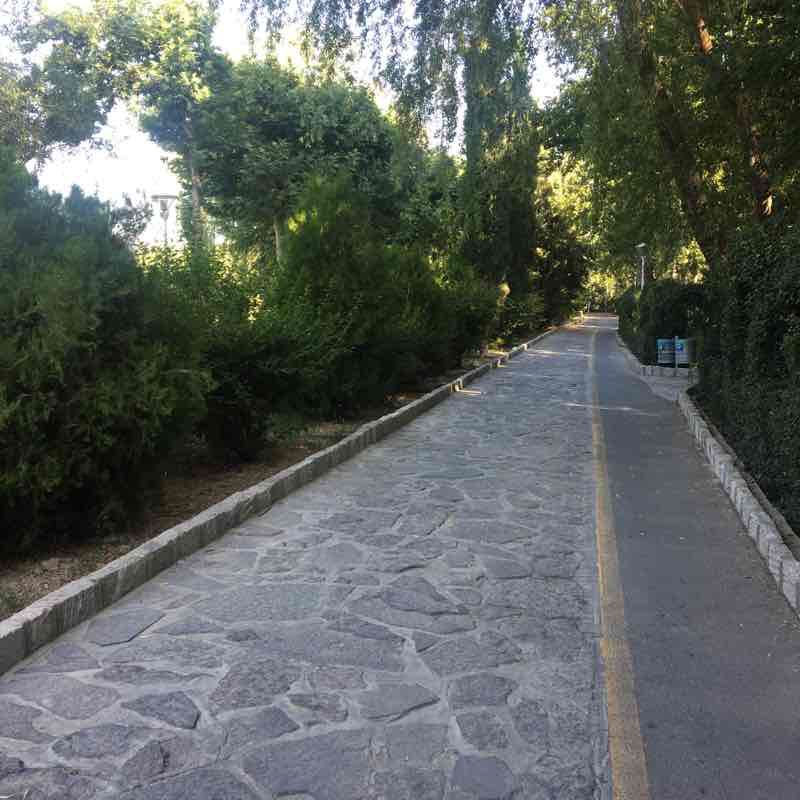 Abbas rad walking route map in Esfahan