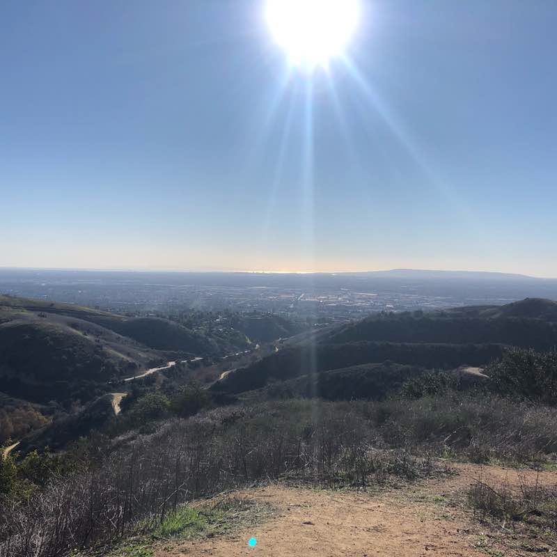 Hellman Park Trail walking route map in Hacienda Heights