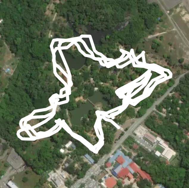 Central 5 LABUAN walking route map in Labuan