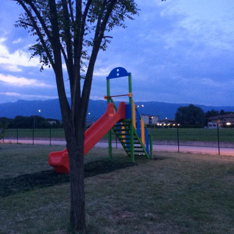 Birch park walking route map in Sarcedo