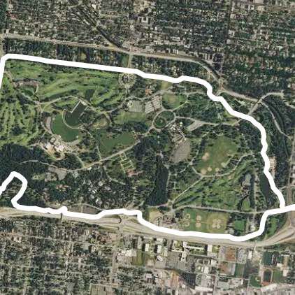 Road loop of Forest Park