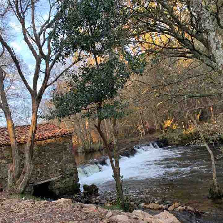Bay river route walking route map in Bermello