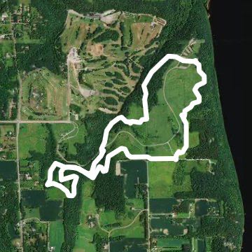 Afton State Park walking route map in River Falls