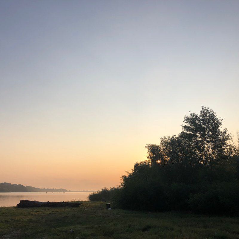 Azov city beach walking route map in Azov