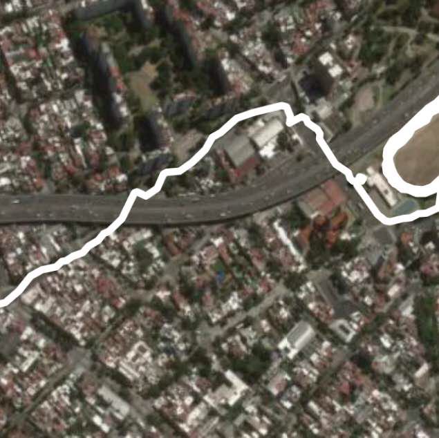 Chacabuco park walking route map in San Cristobal