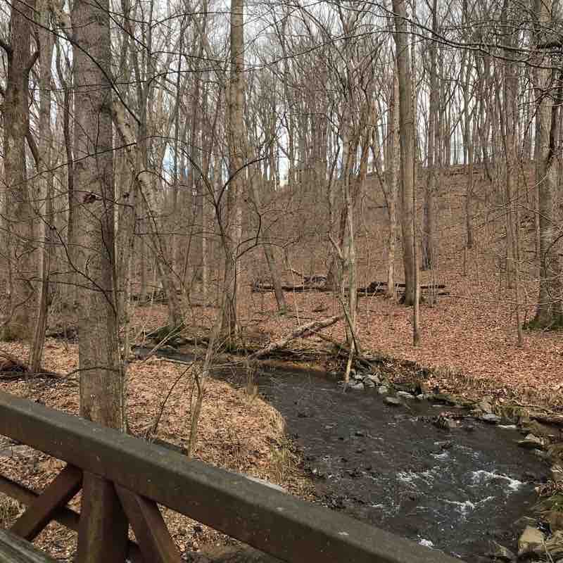 Magruder branch trail. Damascus Recreation center walking route map in Gaithersburg