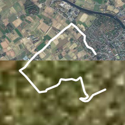 Antoine walking route map in Marquette-lez-Lille