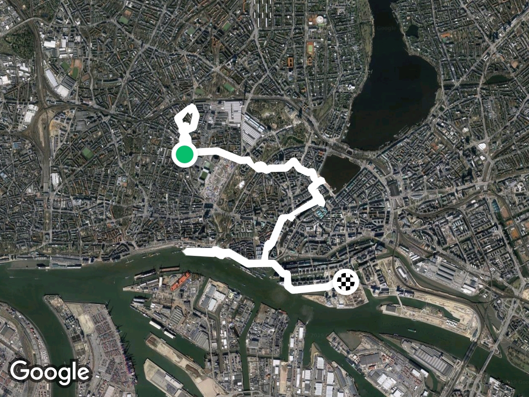 Route In Hafencity Walk Trail Hamburg Germany Pacer