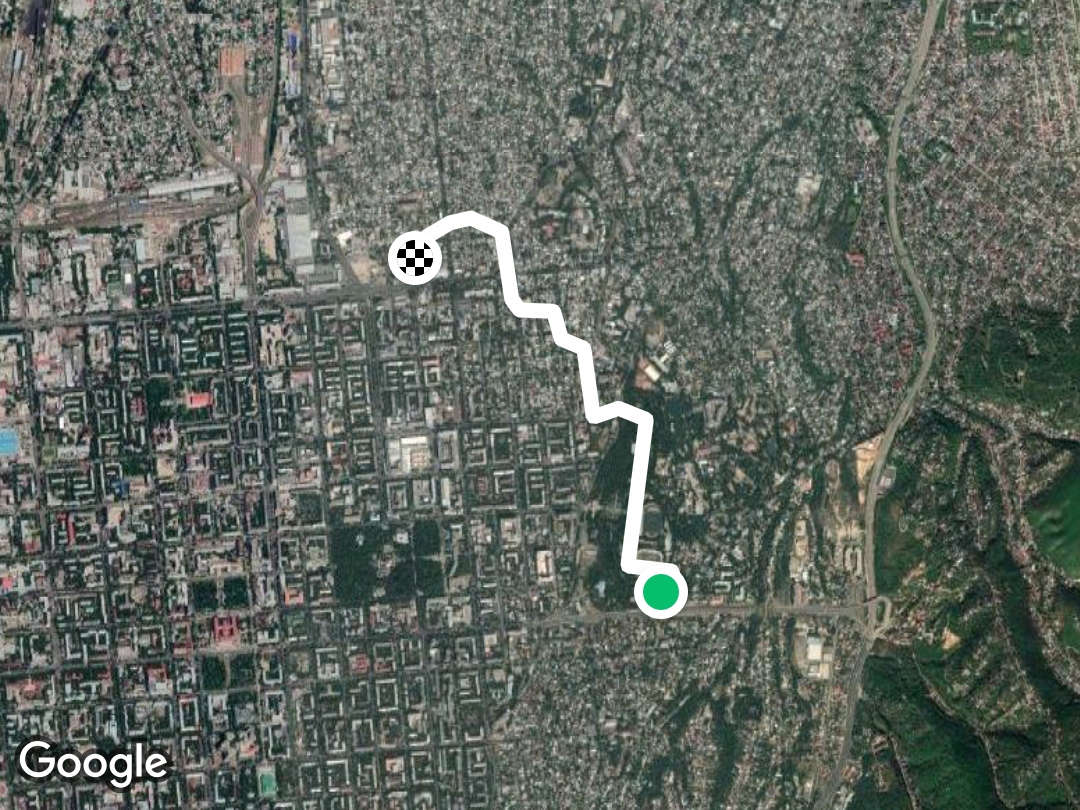 Noch Ein Wurf Ins Zentrum Park Der Kultur Und Erholung Wanderweg Almaty Kasachstan Pacer