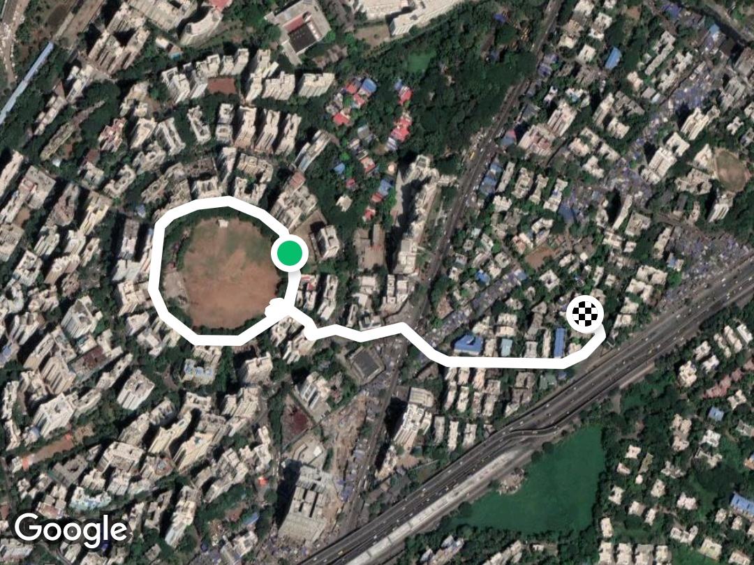 Tilak Nagar Mumbai Map Tilak Nagar Municipal Ground Walk Trail - Kurla East, Mumbai, India | Pacer