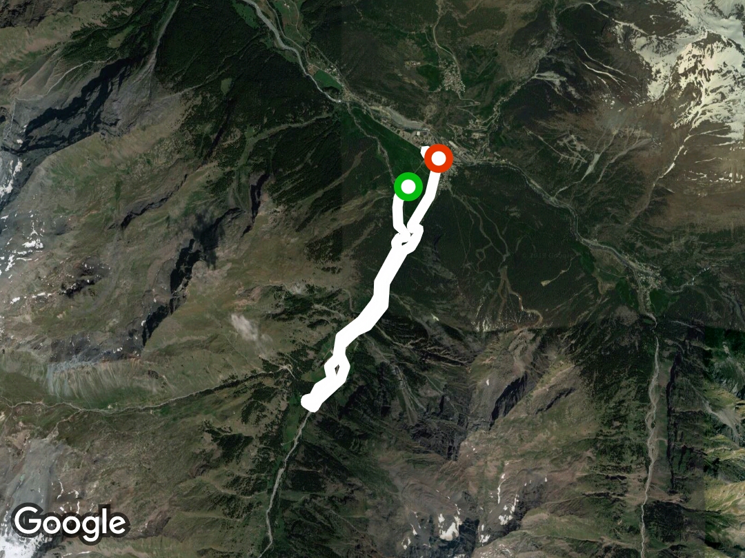 Parco Nazionale Gran Paradiso walking route map in Cogne, Valle d'Aosta, Italia