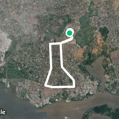 itinéraire dans Akouédo