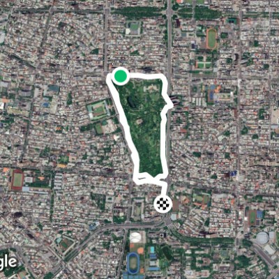 打烊後大安森林公園走兩圈