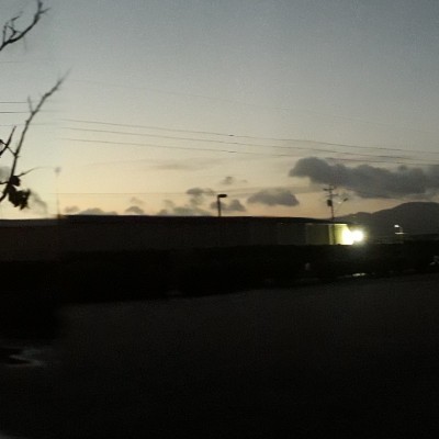 Western end of track