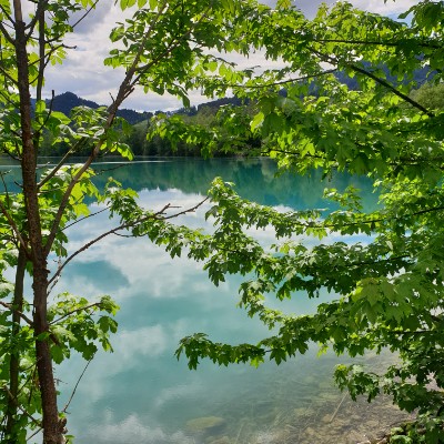 Ortwanger Baggersee walking route map in Burgberg im Allgäu