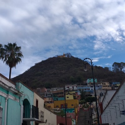 Hill walking route map in San Félix Hidalgo
