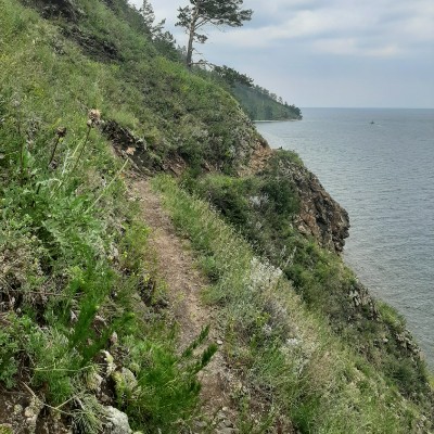 Pribaikalsky National Park walking route map in Bol'shie Koty