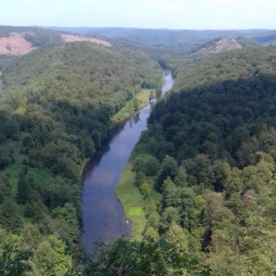 Herbeumont 12km walking route map in Herbeumont