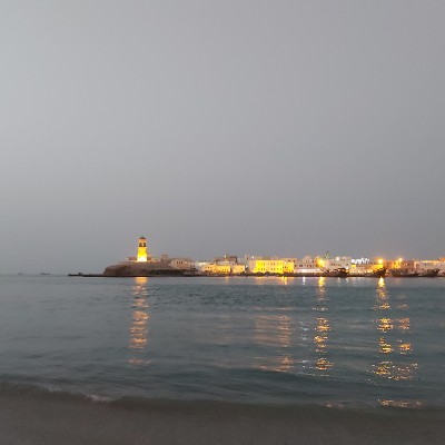 On beach walking route map in Sur