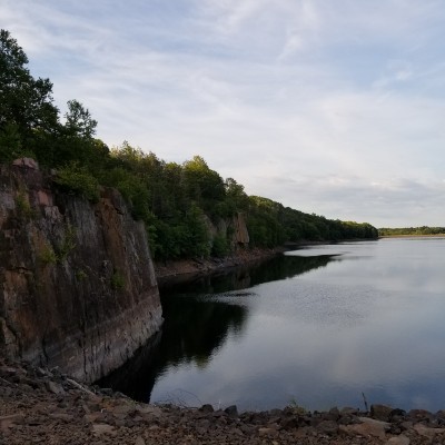 Wassel Reservoir walking route map in Berlin