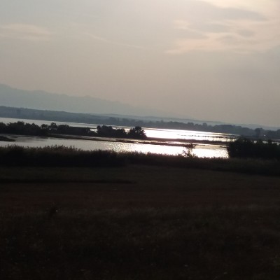 Sabunike to Ninska Laguna walking route map in Nin