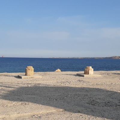 Old Port walking route map in Crotone