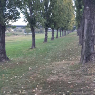 Segre River Park walking route map in Lleida