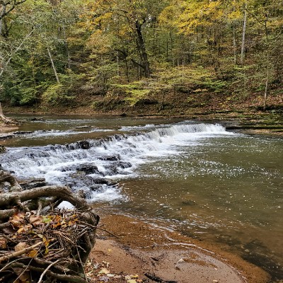 David Crockett State Park walking route map in Lawrenceburg