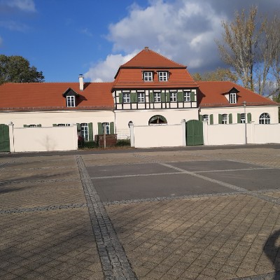 Pleißeradweg from Großstädteln to Großdeuben walking route map in Böhlen