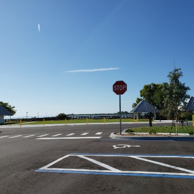 Port Charlotte Beach Park walking route map in Port Charlotte