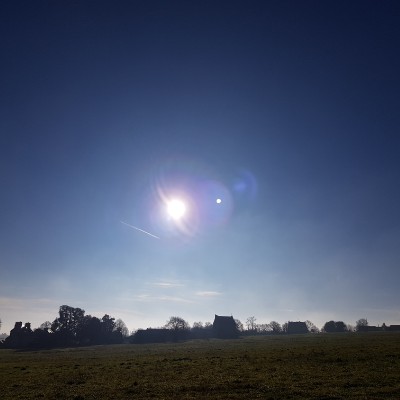 Racecourse of l'Aublette walking route map in Lanvallay