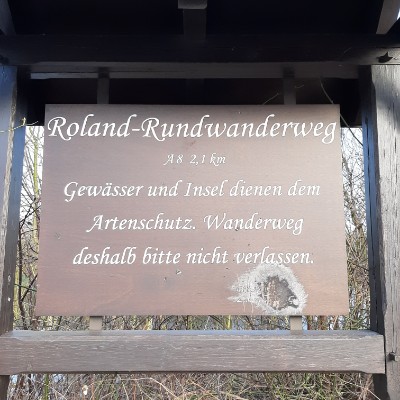 Roland circular hiking trail walking route map in Beckum