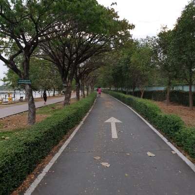 Public garden Nong Bua Ubon walking route map in Ubon Ratchathani