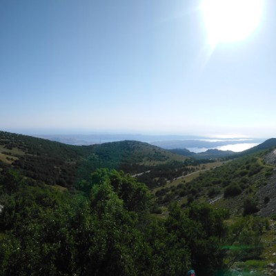 Baske sharpen walking route map in Baške Oštarije