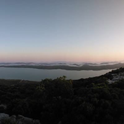 Kamenjak Lookout - Lake Vrana walking route map in Banjevci