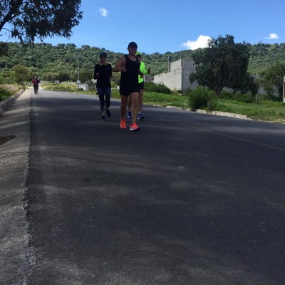 HeberCaieb walking route map in Amozoc de Mota