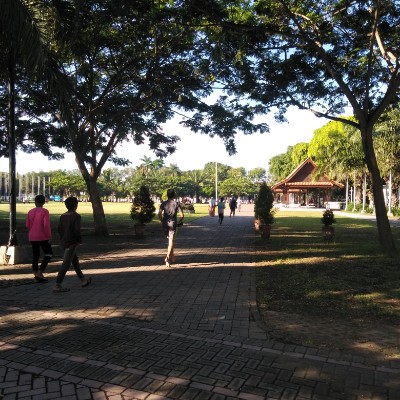 Banyuwangi Blambangan Park walking route map in Banyuwangi