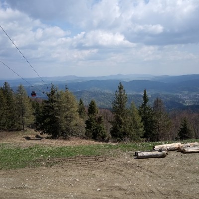 Jaworzyna Krynicka walking route map in Krynica-Zdrój