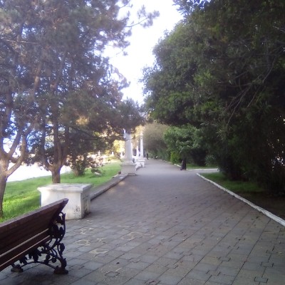 Makhajirov Embankment walking route map in Sochumi