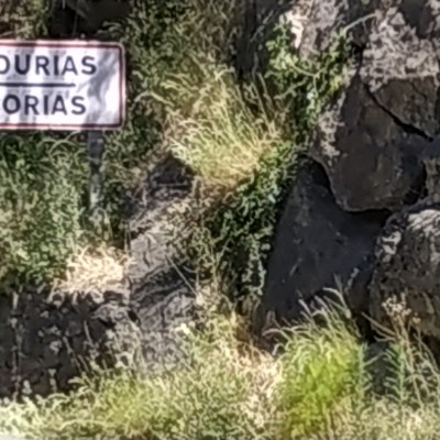 Courias. walking route map in Cangas del Narcea