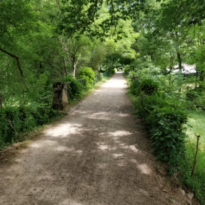 Castres Gourjade spades high walking route map in Castres