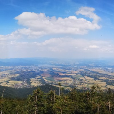 Skrzyczne walking route map in Szczyrk